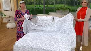 Northern Nights 500TC 100 Egyptian Cotton Sheet Set on QVC [upl. by Lerraj]