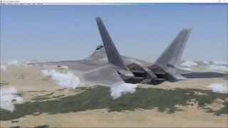 FSX  Iris F22 Raptor  Quick start amp Flight Tutorial  Part 1 [upl. by Baxy482]