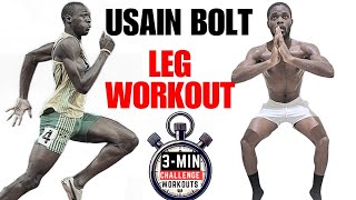 Usain Bolt Leg Fire Exercise  Challenge workouts [upl. by Natam]