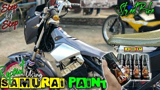 Raider 150 fairings repaint  using Samurai quotVostok silverquot  Step by step Tutoral  Bobwerkz mmvlog [upl. by Einahets]