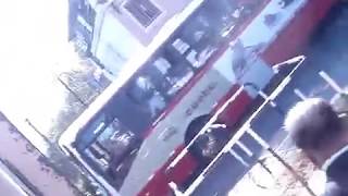 ACCIDENTE DE TREN DE AFE EN VIVO CALLE CAPURRO 1442017 [upl. by Yrennalf43]