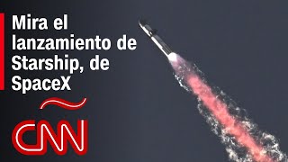 Mira el lanzamiento de Starship el cohete más potente jamás construido por SpaceX [upl. by Kylen]