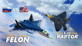 F22 Raptor Vs Su57 Felon Dogfight  Boss Fight  Digital Combat Simulator  DCS [upl. by Nireves]