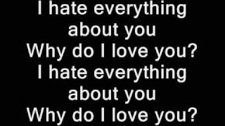 Three Days Grace  I hate everything about you lyrics [upl. by Tabina632]