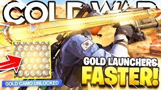 FASTEST WAY TO UNLOCK GOLD LAUNCHERS IN COLD WAR Black Ops Cold War Gold Launchers Guide [upl. by Eidak]