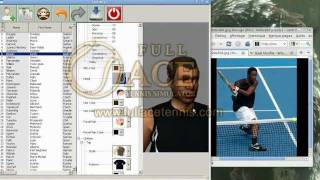 Full Ace tennis simulator PC  Editor mode  HD [upl. by Salohcim50]