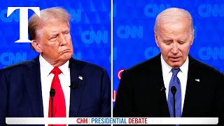 Trump vs Biden debate five disastrous moments [upl. by Namaj]