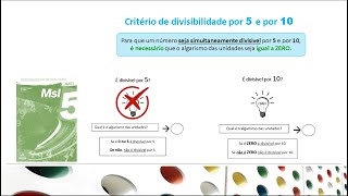 Critério de Divisibilidade por 5 e por 10 1210 [upl. by Adnar]