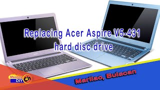 Replacing Acer Aspire V5431 hard drive [upl. by Corabella]