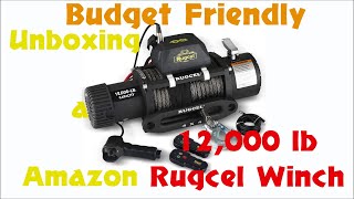 Unboxing the Rugcel 12000 Lb Winch From Amazon [upl. by Flemming922]