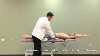 Latissimus Dorsi Muscle Length Testing [upl. by Helli]