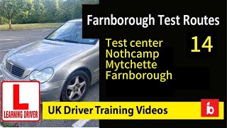 Farnborough driving test routes part 14  ukdrivingtest uk testroutes  jayaboomi travel  🚗🚙 [upl. by Vergos907]