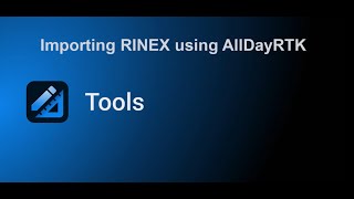 Topcon Tools V9 – Importing RINEX Data using AllDayRTK [upl. by Elodia250]