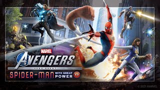 SpiderMan With Great Power Trailer  Marvels Avengers [upl. by Deuno]