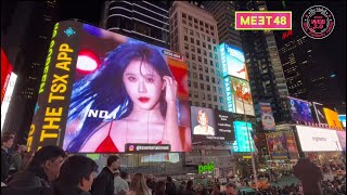 Meet48 top16 on The Times Square Screen [upl. by Herod799]