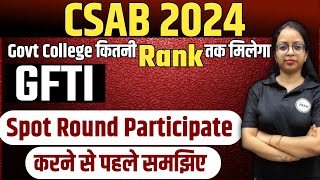 Csab Counselling Expected GFTI Cutoff Analysis GenSC 2024 PRANSHIKANPUR [upl. by Darline]