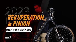 EBike 2023 mit Rekuperation und High Tech Getriebe Gudereit ET 135 EVO Pinion Neodrive Heckmotor [upl. by Batty]