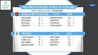 Prestwick v McCrea FS West of Scotland [upl. by Paddie]