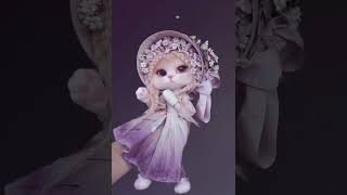 Gorgeous Needle Felted Cat Fairy Lady  Needle Felting ASMR  Needle Felting Cats [upl. by Ymassej]