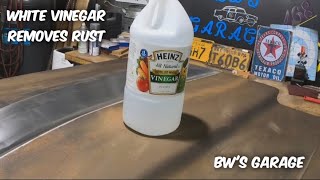 White Vinegar Rust Removal On A 1970 Nova [upl. by Eltsyek635]