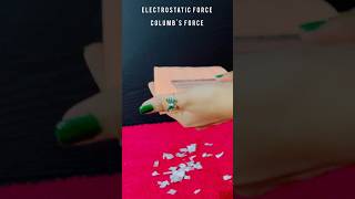 Electrostatic Force of Attraction  Coulombs law  Science Experiment  Physics [upl. by Norty753]