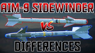 EVERY SIDEWINDER COMPARED AIM9B to AIM9L [upl. by Livi]