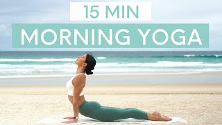 15 MIN MORNING YOGA FLOW  Wake Up amp Feel Energised [upl. by Maffei392]