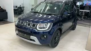 New IGNIS 2024 Automatic BLUE COLOUR NEW MARUTI SUZUKI IGNIS 2024 ALPHA TOP MODEL Review [upl. by Cestar]