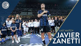 Javier Zanetti says farewell to San Siro  Inter vs Lazio 201314 [upl. by Eilatan44]