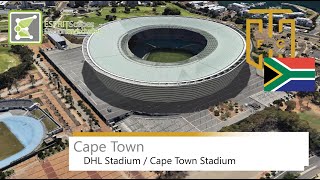 DHL Stadium  Cape Town Stadium  Cape Town City Football Club  Google Earth  2018 [upl. by Aidan]