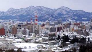 Morioka City Panorama 盛岡中心市街を望む [upl. by Anaig]