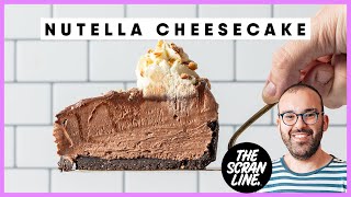 EASY NoBake Nutella Cheesecake Recipe [upl. by Niro824]