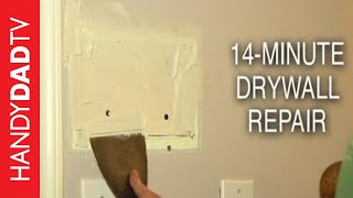 Repair Drywall in 14 Minutes [upl. by Eizdnil556]