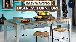 How To Distress Furniture [upl. by Quintina]