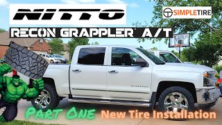 Chevy Silverado 1500 2016 LTZ 2wd Nitto Recon Grappler Install amp Test Drive [upl. by Quartet]