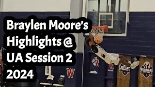 Braylen Moores highlights from UA Session 2 2024 [upl. by Langelo]