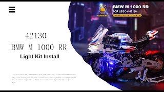 Install Lightailing Light Kit For Lego BMW M 1000 RR 42130 [upl. by Themis]