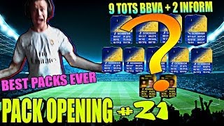 FIFA 14  9 TOTS BBVA  2 INFORM  BEST PACK OPENING EVER [upl. by Romito804]