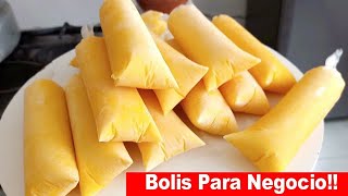 BOLIS PARA NEGOCIO SABOR ROMPOPE SUPER FACIL Y RAPIDOS EXTREMADAMENTE DELICIOSOS HIELITOS [upl. by Roid]