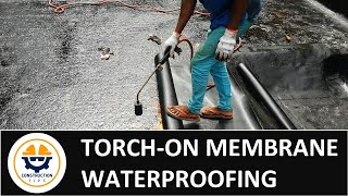 Torch on Membrane Waterproofing Procedures [upl. by Aihsened]