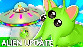 Adopt Me ALIEN PETS Update Roblox [upl. by Enyawed]