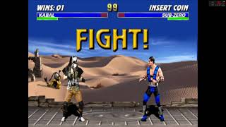 ULTIMATE MORTAL KOMBAT 3  ARCADE   KABAL   PLAYTHROUGH [upl. by Ihpen]