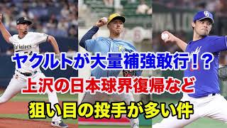 【ヤクルト 補強】ヤクルトは補強次第で優勝⁉️福谷や上沢など獲得候補が多すぎる [upl. by Niltag]