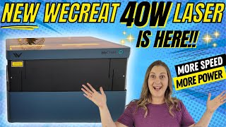 NEW WeCreat Vision 40w Laser Engraver  Unbox  Assemble  Calibrate [upl. by Vilhelmina]