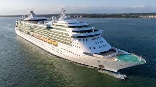 Serenade of the seas Southampton Departure 26072024 4k 30FPS UHD Mavic 3 pro [upl. by Kassity]