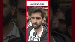 Omar Abdullah’s Son Zamir Demands Restoration of JampK Statehood ‘It’s Our Right’ [upl. by Ahsiem]