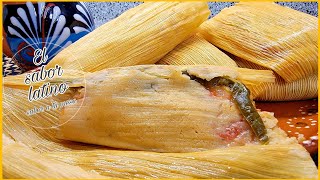 🔴 Como Hacer unos Deliciosos Tamales de Rajas con Queso 💥 [upl. by Nnyl]