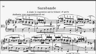 First Lessons in Bach Book 2 No10 Sarabande BWV810 English Suite No5 E Minor Sheet Music [upl. by Celtic]