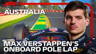 Max Verstappens Pole Lap  2024 Australian Grand Prix  Pirelli [upl. by Aldarcy]