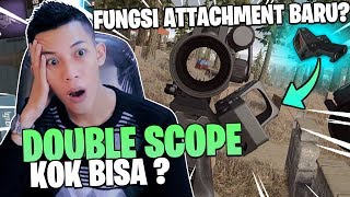 BISA DOUBLE SCOPE FUNGSI ATTACHMENT BARU CANTED SIGHT BETA TEST PUBG MOBILE [upl. by Enak]